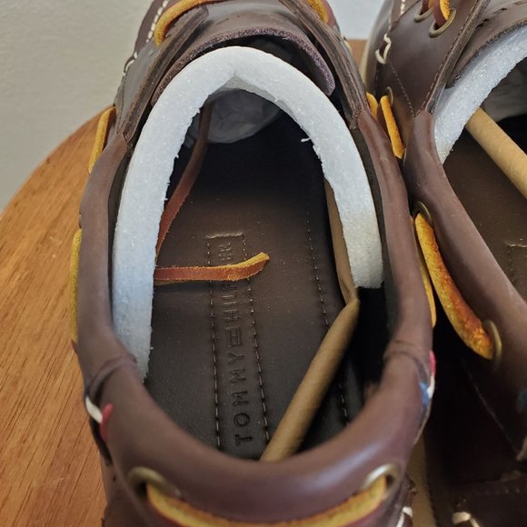 Tommy Hilfiger Mens Size 8M Bowman leather loafers shoe Dark Brown - Picture 4 of 10